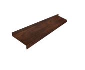 Отлив простой 150 0,45 Print Premium Cherry Wood Dark FTC (2м) Центр Кровли