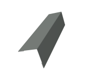 Угол внешний 70х70 0,45 PE с пленкой RAL 7005 мышино-серый (2м) Центр Кровли