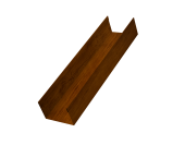 Стойка жалюзи Milan,Tokyo 0,45 Print-double Premium Golden Wood Intense F (3м) Центр Кровли