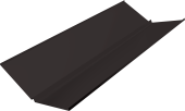 Планка ендовы нижней с компенсатором Grand Line 0,5 Atlas X с пленкой RR 32 темно-коричневый (3м) Центр Кровли
