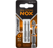 Бита торсионная Nox Strong Ph1х50мм E6,3 2 штуки карта (336150-2) Центр Кровли