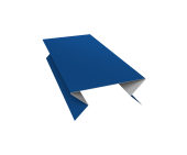 Планка угла внешнего составная нижняя 0,45 PE с пленкой RAL 5005 сигнальный синий (3м) Центр Кровли