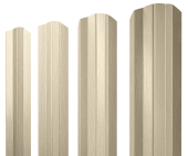 Штакетник М-образный А фигурный 0,45 Print Elite Milky Wood TwinColor Центр Кровли