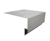 Планка околооконная сложная 250х75х18 (j-фаска) 0,45 Print Elite Snow Wood TwinColor (3м) Центр Кровли