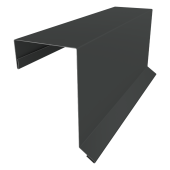 Планка торцевая кровельная фальц 65х97 0,45 PE-Double с пленкой RAL 7016 антрацитово-серый (3м) Центр Кровли