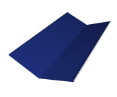 Планка ендовы нижней 300х300 0,45 PE с пленкой RAL 5002 ультрамариново-синий (2м) Центр Кровли