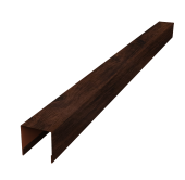 Планка вертикальная лицевая для забора жалюзи Palermo 0,45 Print Elite Cherry Wood TwinColor (2м) Центр Кровли