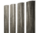 Штакетник Полукруглый Slim с прямым резом 0,45 Print Elite Nordic Wood TwinColor Центр Кровли