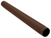 Труба круглая соединительная 90мм 1м Matte PU RAL 8017 Центр Кровли