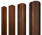 Штакетник М-образный А фигурный 0,45 Print-Double Premium Golden Wood Fresh Центр Кровли