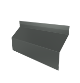 Ламель забора жалюзи Milan Slim стартовая/финишная для калиток и ворот 0,45 PE RAL 7005 мышино-серый Центр Кровли