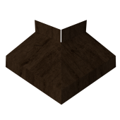 Угол отлива внешний 50 0,45 Print Elite с пленкой Antique Wood TwinColor Центр Кровли