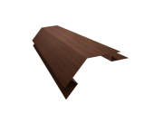 Угол внешний сложный 75х75 135 градусов 0,45 Print Elite Choco Wood TwinColor (2м) Центр Кровли