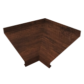 Угол отлива внутренний 250 0,45 Print-Double Premium с пленкой Cherry Wood Dark F Центр Кровли