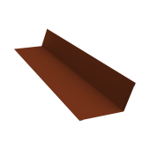 Планка примыкания 90х140 0,5 Satin с пленкой RAL 3009 оксидно-красный (2м) Центр Кровли