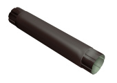 Труба круглая соединительная Optima Matt 90мм 1м RAL 8017 Центр Кровли
