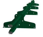 Снегозадержатель Стандарт Т4 d 40х20 RAL 6005 (3м) оцинкованный Центр Кровли