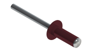 Заклёпка вытяжная Daxmer 3,2х8 RAL 3005 (20х1000шт) ал/ст Центр Кровли