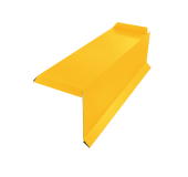 Планка торцевая сегментная 30мм Grand Line Правая 0,45 ПЭ с пленкой RAL 1018 цинково-желтый Центр Кровли