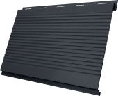 Вертикаль гофр Grand Line 0,5 Полидэкстер TwinColor с пленкой RAL 7024 мокрый асфальт Центр Кровли
