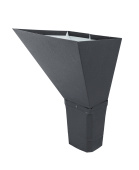 Воронка водосборная прямоугольная Vortex 127мм RAL 7024 Центр Кровли