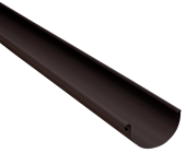 Желоб полукруглый 125 мм 3 м Matte PU RAL 9005 Центр Кровли