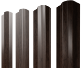 Штакетник М-образный А фигурный 0,45 Print-Double Premium Antique Wood Центр Кровли