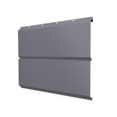 Софит ЭкоБрус new без перфорации 0,5 PE с пленкой RAL 7004 сигнальный серый Центр Кровли