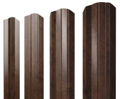 Штакетник М-образный А фигурный 0,45 Print Premium Antique Wood TwinColor Центр Кровли