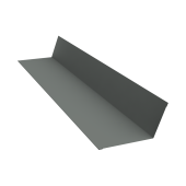 Планка примыкания 90х140 0,45 PE с пленкой RAL 7005 мышино-серый (2м) Центр Кровли