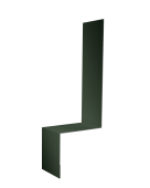 Планка примыкание боковое фальц Grand Line 0,5 Satin Matt TX RAL 6020 хромовая зелень (3м) Центр Кровли