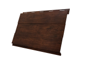 Софит Вертикаль 0,2 prof Grand line 0,45 Print-Double Premium с пленкой Cherry Wood Dark F Центр Кровли