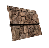 Квадро Брус 3D v01 Grand Line 0,45 Print Elite с пленкой King Stone TwinColor Центр Кровли