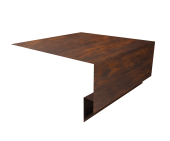 Планка околооконная сложная Экобрус Grand Line 250х75х25 0,45 Print Elite Cherry Wood TwinColor (2м) Центр Кровли