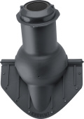 Элемент коньковый Krovent Pipe-Cone 125 изолированный (вентиляция помещений) серый Центр Кровли