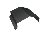 Парапетная крышка угольная 150мм Grand Line 0,5 Velur RAL 7016 антрацитово-серый (2м) Центр Кровли
