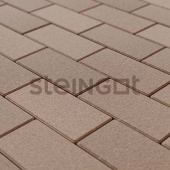 Плитка тротуарная Steingot Моноцвет Прямоугольник (фаска 1,5мм) 200х100х60мм бежевый частичный прокрас Центр Кровли