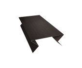 Планка угла внешнего составная нижняя Экобрус Grand Line 0,45 Принт Элит Кофейное дерево TwinColor (3м) Центр Кровли