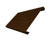 Ламель лицевая 200 забора жалюзи Texas 0,45 Print Elite с пленкой Choco Wood TwinColor Центр Кровли