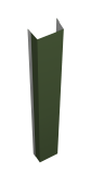 Крепежная планка нижняя Texas 0,5 Satin Matt TX RAL 6020 хромовая зелень (3м) Центр Кровли
