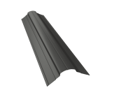 Планка конька фигурного 70x70 0,45 PE с пленкой RAL 7005 мышино-серый (3м) Центр Кровли