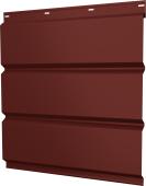 Софит металлический Классик Grand Line без перфорации 0,45 PE с пленкой RAL 3009 оксидно-красный Центр Кровли