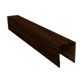 Планка боковая для забора из сайдинга (Квадро брус, Вертикаль) 0,45 Print-Double Elite Antique Wood (3м) Центр Кровли