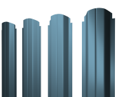 Штакетник П-образный А фигурный 0,45 Drap TX RAL 5024 пастельно-синий Центр Кровли