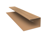 Планка П-образная завершающая сложная (КД) 0,45 Print Elite Honey Wood TwinColor (2м) Центр Кровли