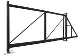 Ворота откатные Colority Zinc 2,03x6,0 RAL 7024 Центр Кровли