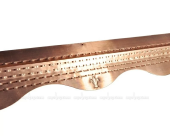 Планка защитная StopMoss медь 1,00мх0,60мм с элементами патины Центр Кровли