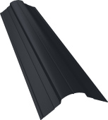 картинка Планка конька фигурного 70х70 Grand Line 0,5 Drap ТХ RAL 7024 мокрый асфальт (2м) Центр Кровли Планка конька фигурного 70х70 Grand Line 0,5 Drap ТХ RAL 7024 мокрый асфальт (2м) Центр Кровли