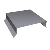 Парапетная крышка прямая 150мм 0,45 Drap TX RAL 7004 сигнальный серый (2м) Центр Кровли