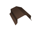 Парапетная крышка угольная 100мм Grand Line 0,5 Velur RAL 8017 шоколад (2м) Центр Кровли